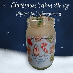 Handmade 25 oz Candle - white copal & bergamont